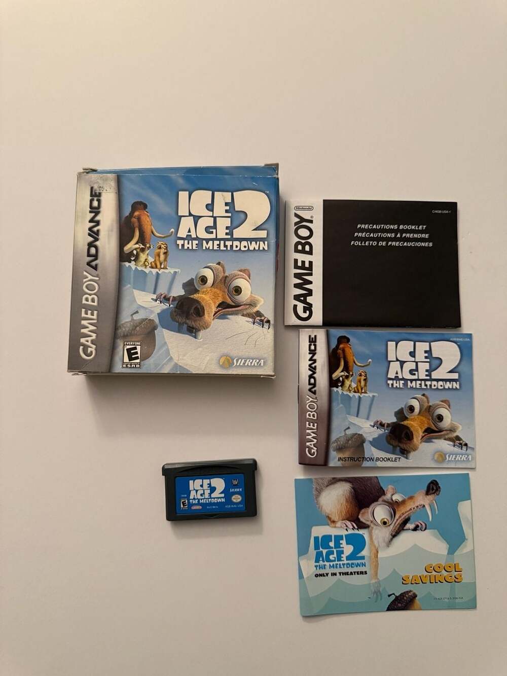 Ice Age 2: The Meltdown Nintendo Game Boy Advance GBA Complete In Box